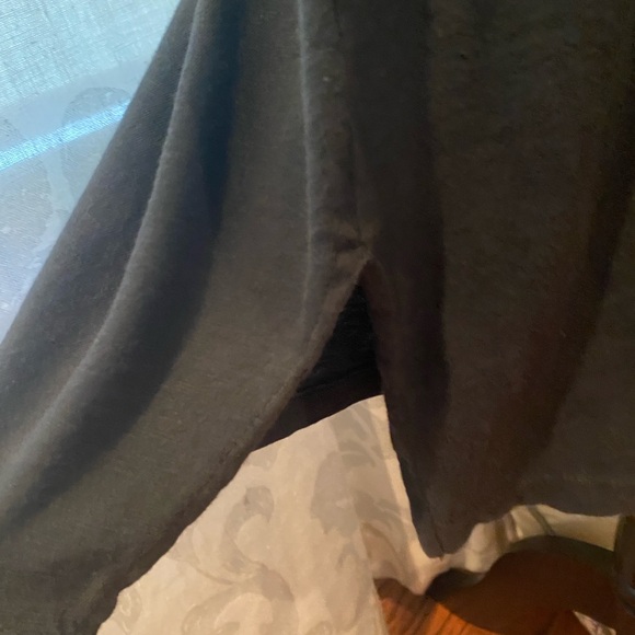 LNA Black Sheath Midi Dress with Waist Knot - Picture 2 of 5